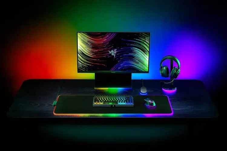 "Razer Strider Chroma" pelės kilimėlis, 900 x 370 x 4 mm, juodas