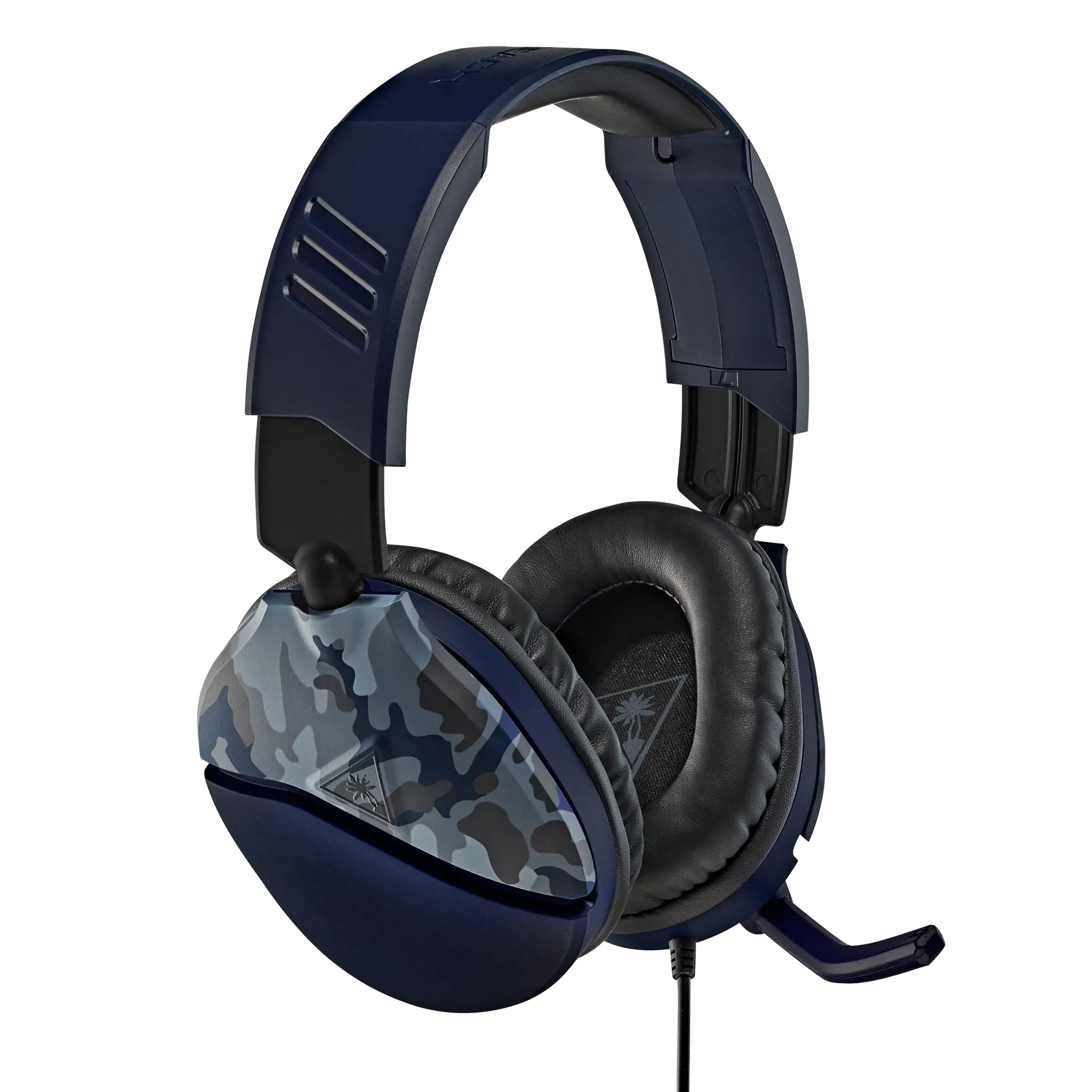 "Turtle Beach Recon 70" žaidimų ausinės "Xbox", PS5, PS4, "Switch", PC - "Camo Blue", laidinės, žaidimų, 20-20000 Hz, 485,3 g, ausinės, juodos, mėlynos, kamufliažinės