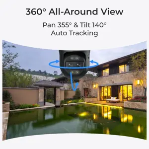 Reolink TrackMix Series P760 - 4K Outdoor Camera, Dual View, Auto-Zoom Tracking, PoE Connection, Color Night Vision, IP security camera, Indoor & outdoor, Wired, 450 lm, 6500 K, Ceiling/wall