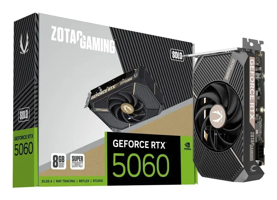Vaizdo plokštė ZOTAC GeForce RTX 5060 8 GB, GDDR7, ZT-B50600G-10L