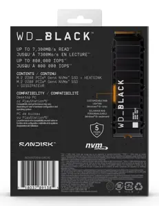 SSD diskas WESTERN DIGITAL Black SN850X 1024 GB, M.2, PCIe 4.0 x4 (NVMe)