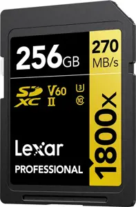 "Lexar" atminties kortelė SDXC 256GB Professional 1800x UHS-II U3 V60