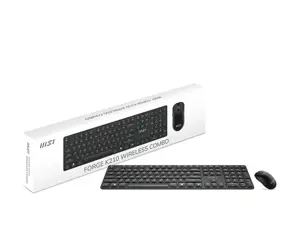 MSI | FORGE K210 | Keyboard and Mouse Set | Wireless | Mouse included | US | Scissor | Black