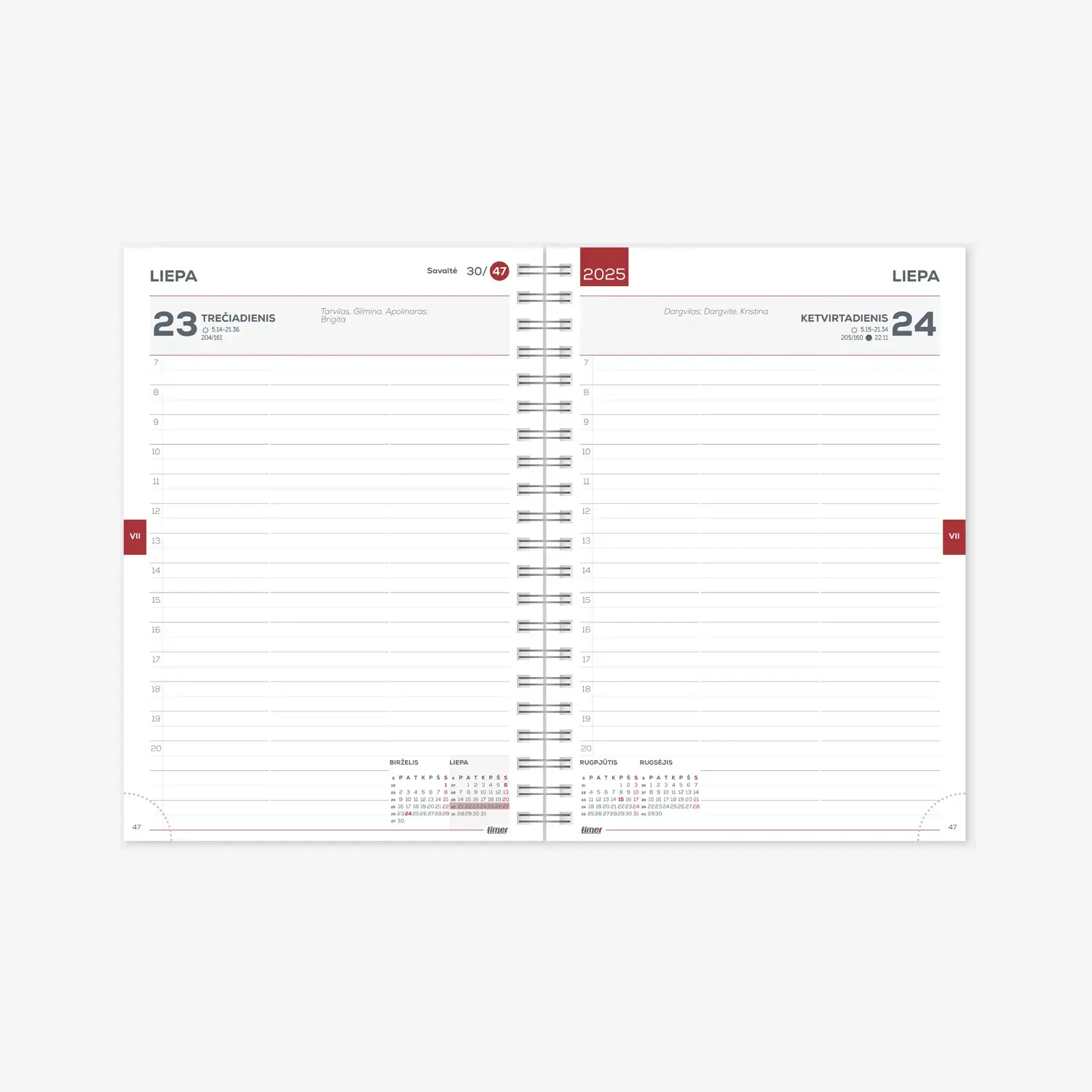 Kalendorius MOKSLO KNYGA 2025/2026 Aura, 14 x19 cm , su spirale, kartoninis viršelis