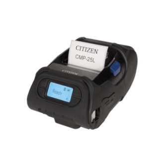 Citizen CMP-25L, USB, RS232, BT, 8 taškų/mm (203 dpi), ekranas, ZPL, CPCL