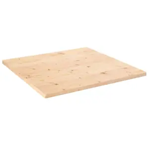 Stalviršis, 70x70x2,5cm, pušies medienos masyvas, kvadratinis