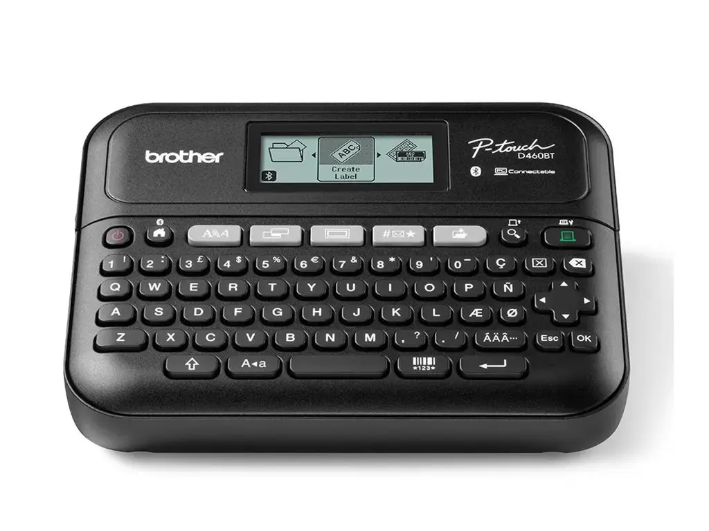 BROTHER PT-D460BT ETIKEČIŲ SPAUSDINTUVAS, SKIRTAS KOMPIUTERIUI, SU "BLUETOOTH