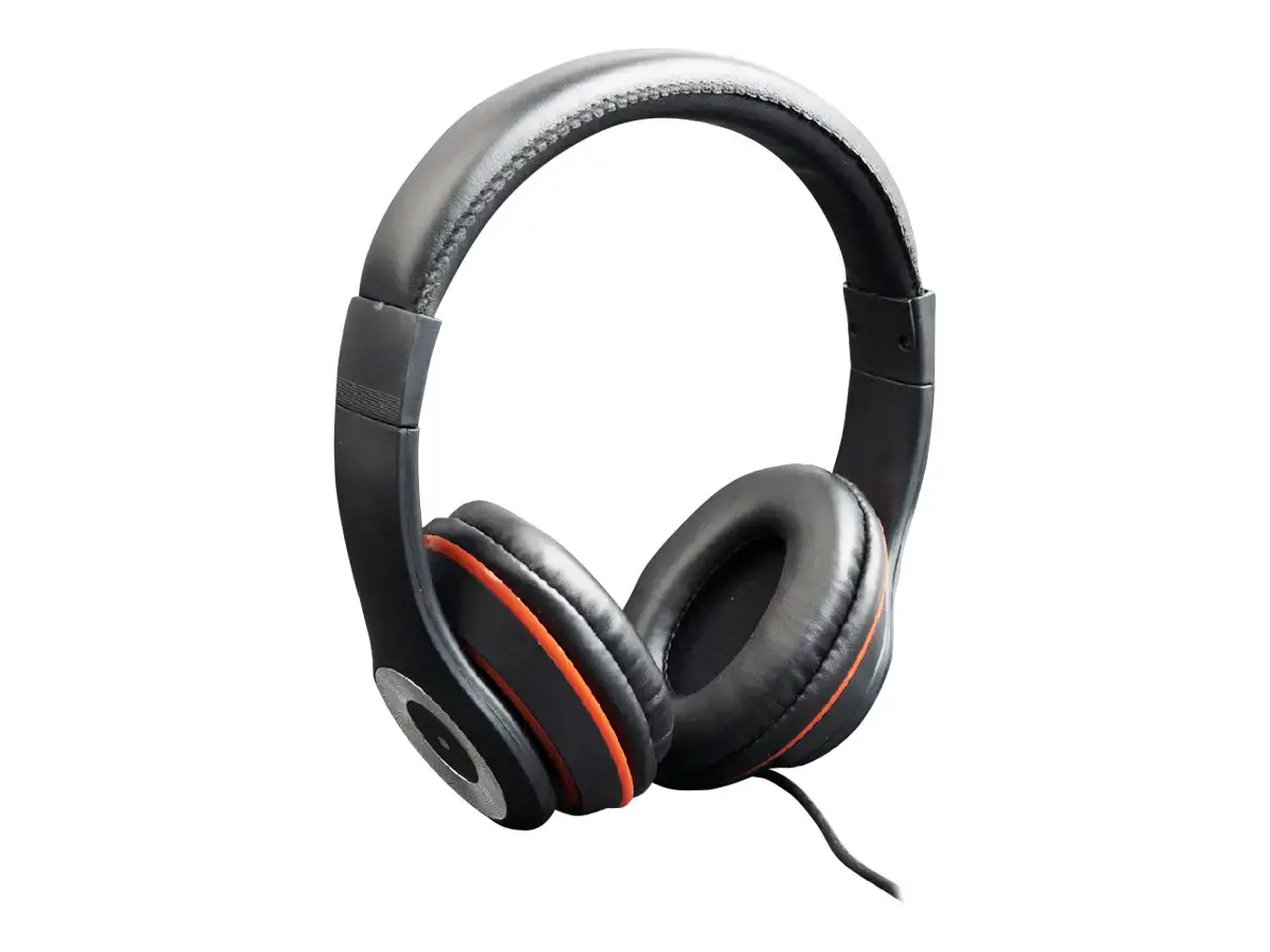 GEMBIRD MHS-LAX-B Gembird mikrofonas ir stereo ausinės Los Andželas su garsumo reguliatoriumi, juodos spalvos