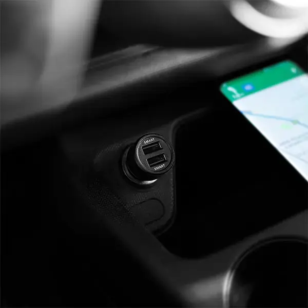 AXAGON PWC-5V5 automobilinis įkroviklis Smart 5V 2,4A + 2,4A, 24W, juodas