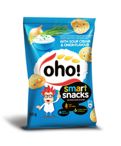 Traškučiai OHO, su grietine ir svogunais, 60 g