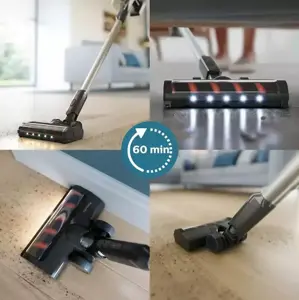 Philips 3000 series XC3131/01, Stick vacuum, Bagless, Black, Blue, Dry, Cyclonic/filtering, Battery