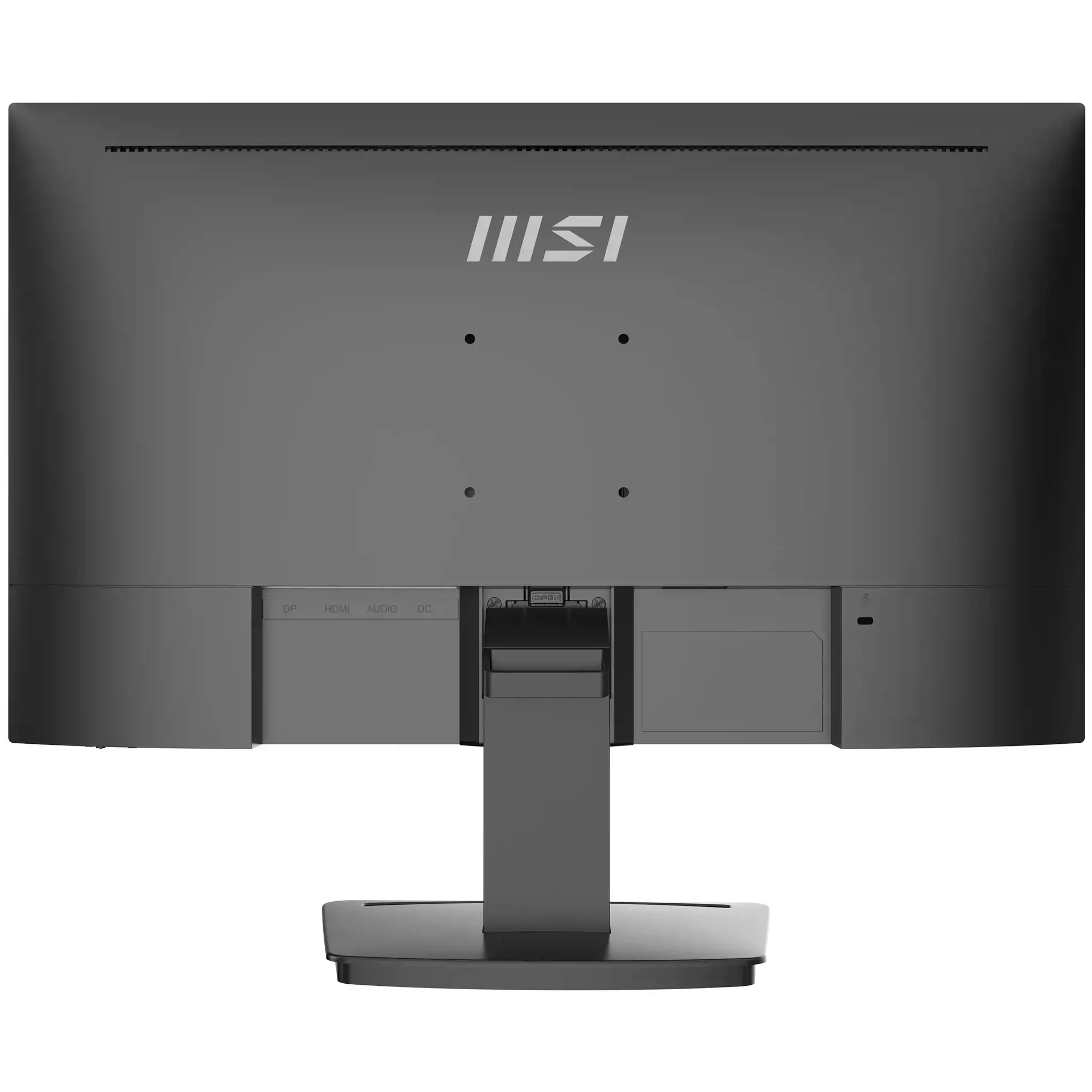 MSI Pro MP243X 23,8 colių monitorius, "Full HD" (1920 x 1080), 100 Hz, IPS, 4 ms, HDMI, "DisplayPort", įmontuoti garsiakalbiai, apsaugotas nuo atspindžių, nuo mirgėjimo, mažiau mėlynos šviesos, sertifikuotas TÜV, VESA, "Kensington", juodas, 60,5 cm (23,8"), 1920 x 1080 taškų, "Full HD", 1 ms, juodas