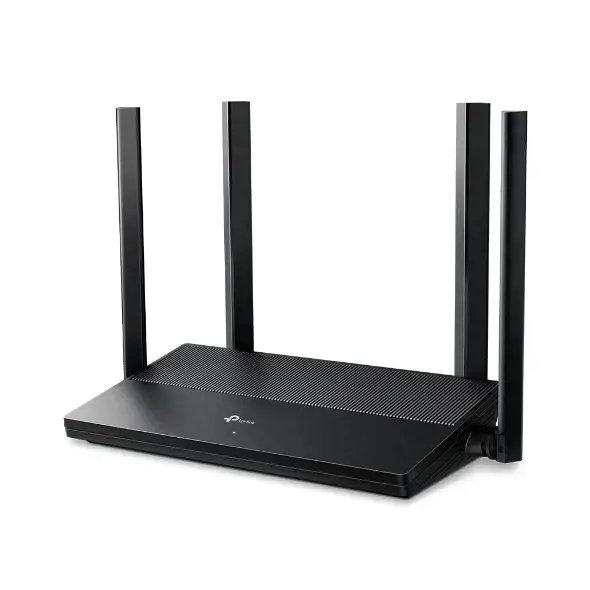 TP-Link EX141, Wi-Fi 6 (802.11ax), Dual-band (2.4 GHz / 5 GHz), Ethernet LAN, Black, Tabletop router