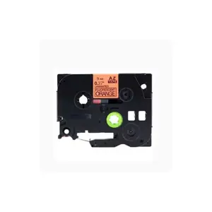 Compatible ribbon Brother TZe-B21 9mm (Black/Fluo Orange)