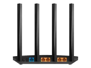 TP-Link AC1900 belaidis MU-MIMO "Wi-Fi" maršrutizatorius, "Wi-Fi 5" (802.11ac), dviejų dažnių (2,4 GHz / 5 GHz), Ethernet LAN, juodas, stalinis maršrutizatorius