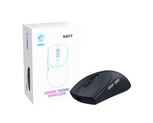 MSI Gaming Mouse | FORGE GM340 WIRELESS | Wireless | 2.4 GHz, Bluetooth, USB | Navy