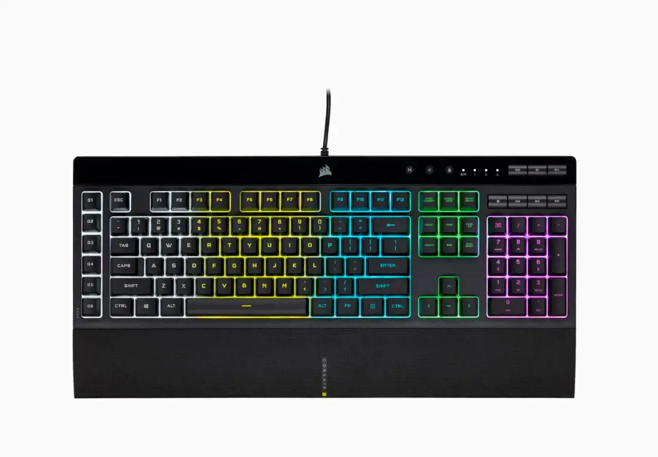 CORSAIR K55 RGB PRO žaidimų klaviatūra su foniniu RGB LED apšvietimu