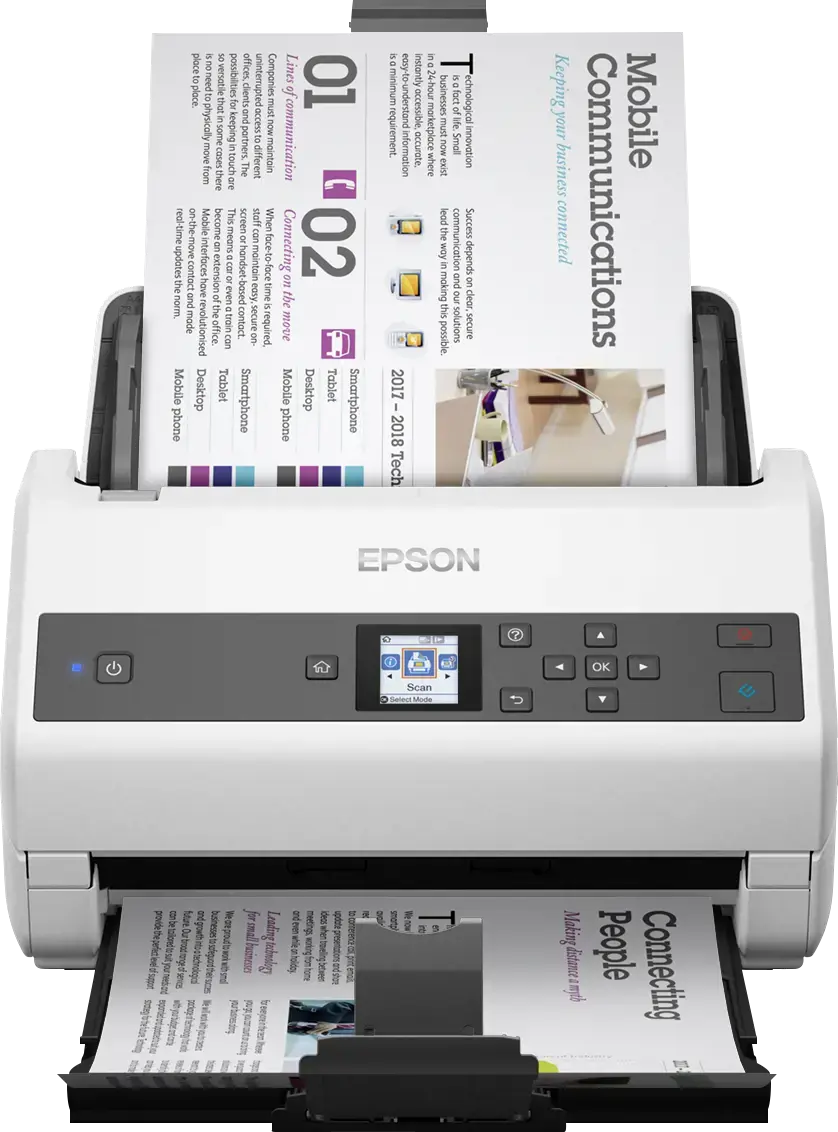 "Epson WorkForce DS-870", 600 x 600 DPI, 30 bitų, 24 bitų, 10 bitų, 8 bitų, 65 ppm