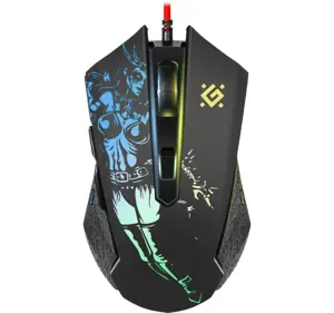 Žaidimų, optinė, laidinė pelė DEFENDER GM-933 SIN'SISTER 7200dpi 6P RGB