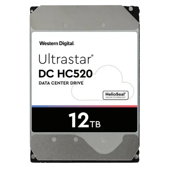 "Western Digital Ultrastar DC HC520" 12TB 3,5 colių 12000 GB Serial ATA III