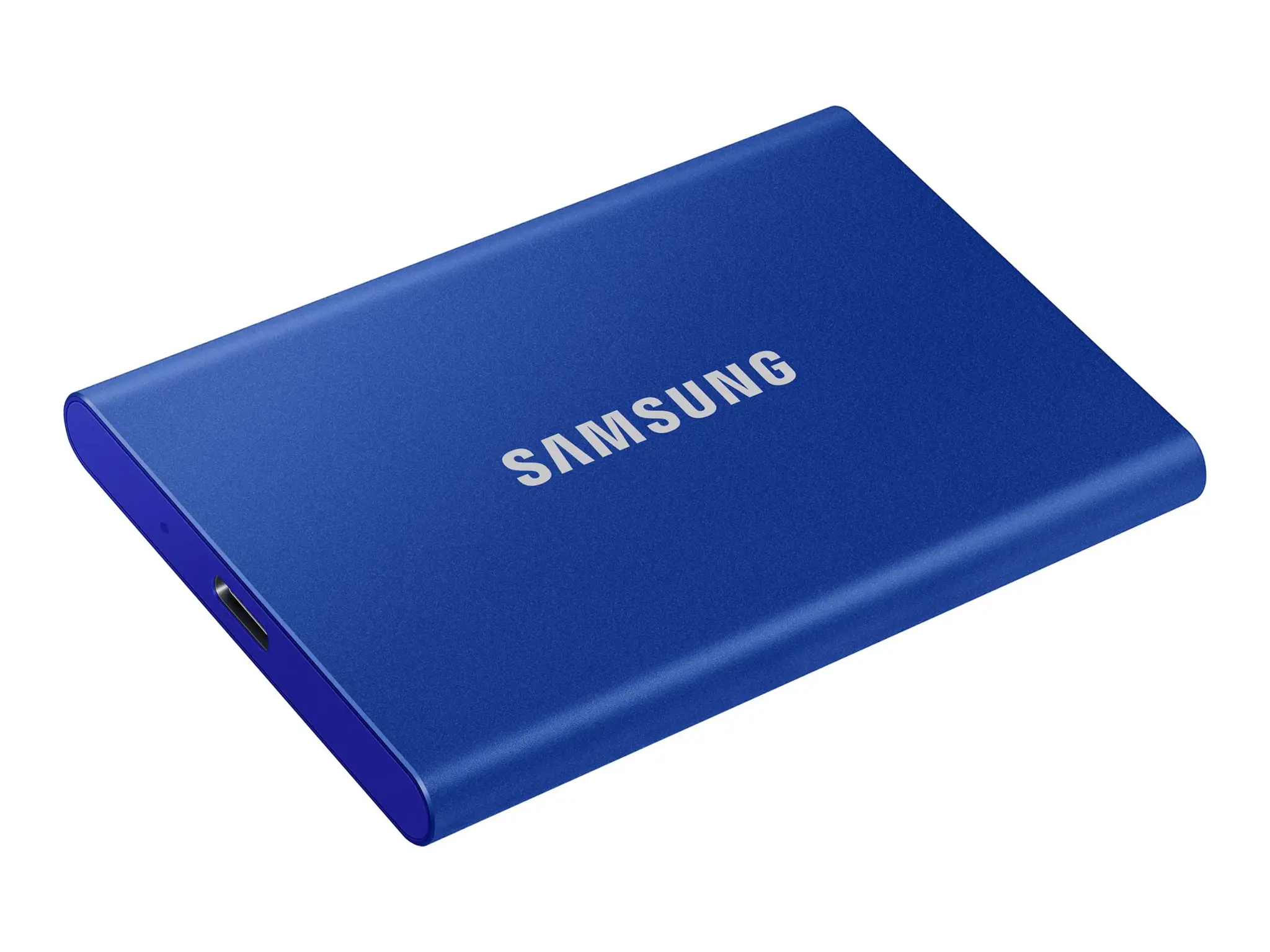 "Samsung" nešiojamasis SSD T7, 1000 GB, C tipo USB, 3.2 Gen 2 (3.1 Gen 2), 1050 MB/s, apsauga nuo slaptažodžio, mėlynas