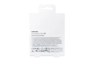 "Samsung" nešiojamasis SSD T7, 1000 GB, C tipo USB, 3.2 Gen 2 (3.1 Gen 2), 1050 MB/s, apsauga nuo slaptažodžio, mėlynas
