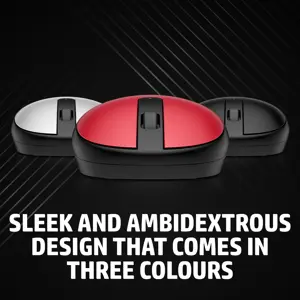 HP 240 Pike Silver Bluetooth Mouse, Ambidextrous, Optical, Bluetooth, 1600 DPI, Silver