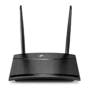 TP-Link TL-MR100, "Wi-Fi 4" (802.11n), vienos juostos (2,4 GHz), Ethernet LAN, 3G, juodas, stalinis…