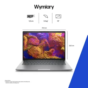 HP ZBook 8 G1ak Copilot+ PC AMD Ryzen AI 7 PRO 350 Mobile workstation 35.6 cm (14") WUXGA 16 GB DDR5-SDRAM 1 TB SSD Wi-Fi 7 (802.11be) Windows 11 Pro AI Workstation, AI PC Silver