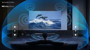 TCL S S55H Class 2.1 Channel Sound Bar with Dolby Atmos, Wireless Subwoofwer, and Bluetooth Music Streaming