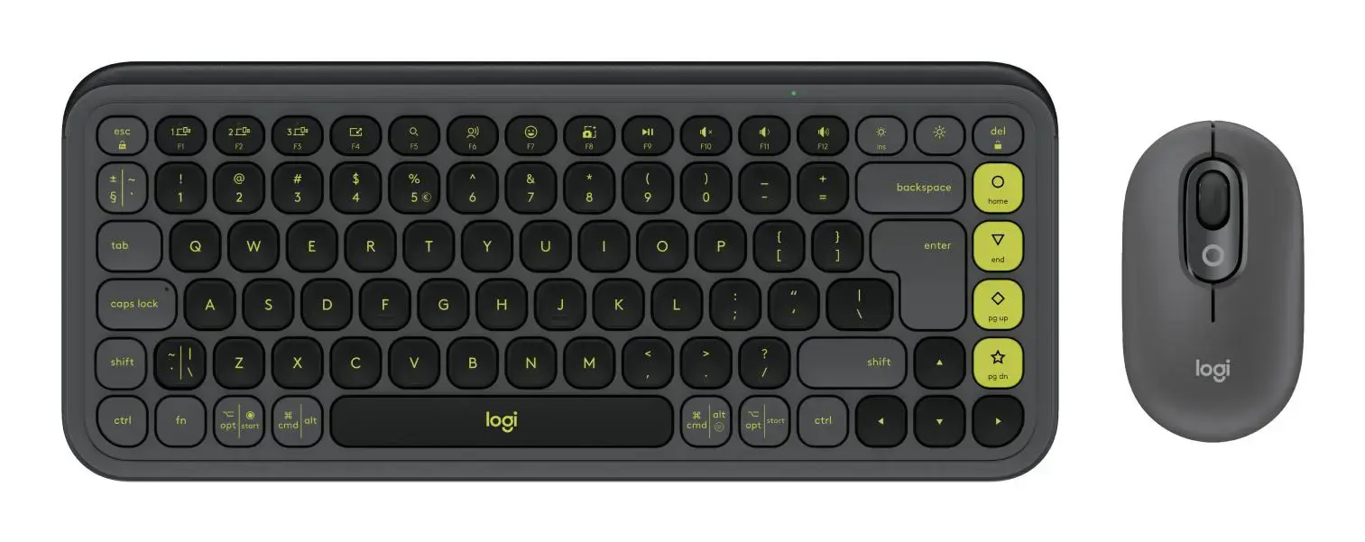 KEYBOARD +MOUSE COMBO POP ICON/GR/GREEN 920-013140 LOGITECH