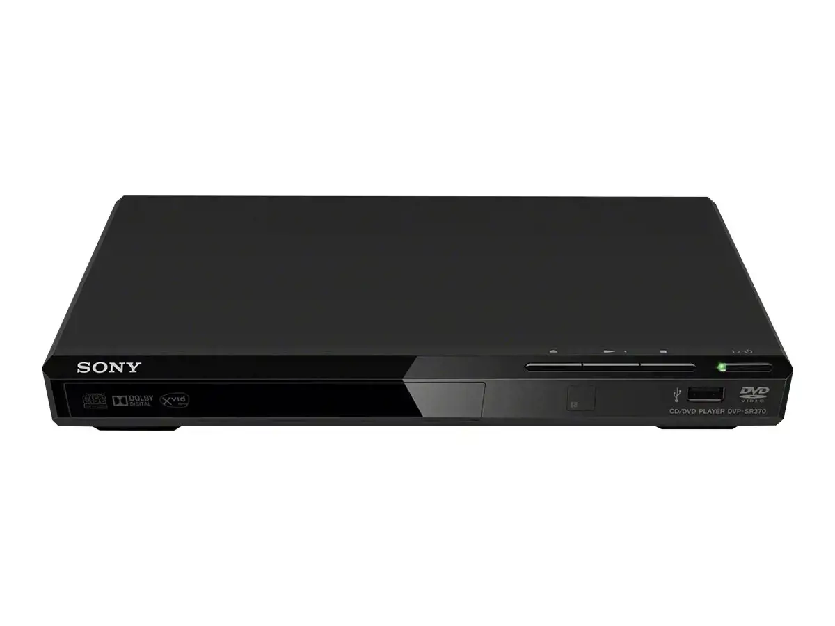 "Sony DVP-SR370", NTSC, PAL, DTS, MPEG1, MPEG4, AAC, LPCM, WMA, JPG, CD audio, VCD