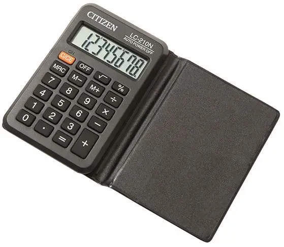 Skaičiuotuvas kišeninis CITIZEN LC-210NR