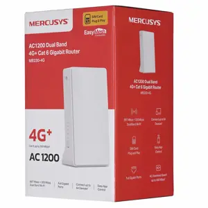 Maršrutizatorius Mercusys MB230-4G LTE 4G+ Cat6, AC1200