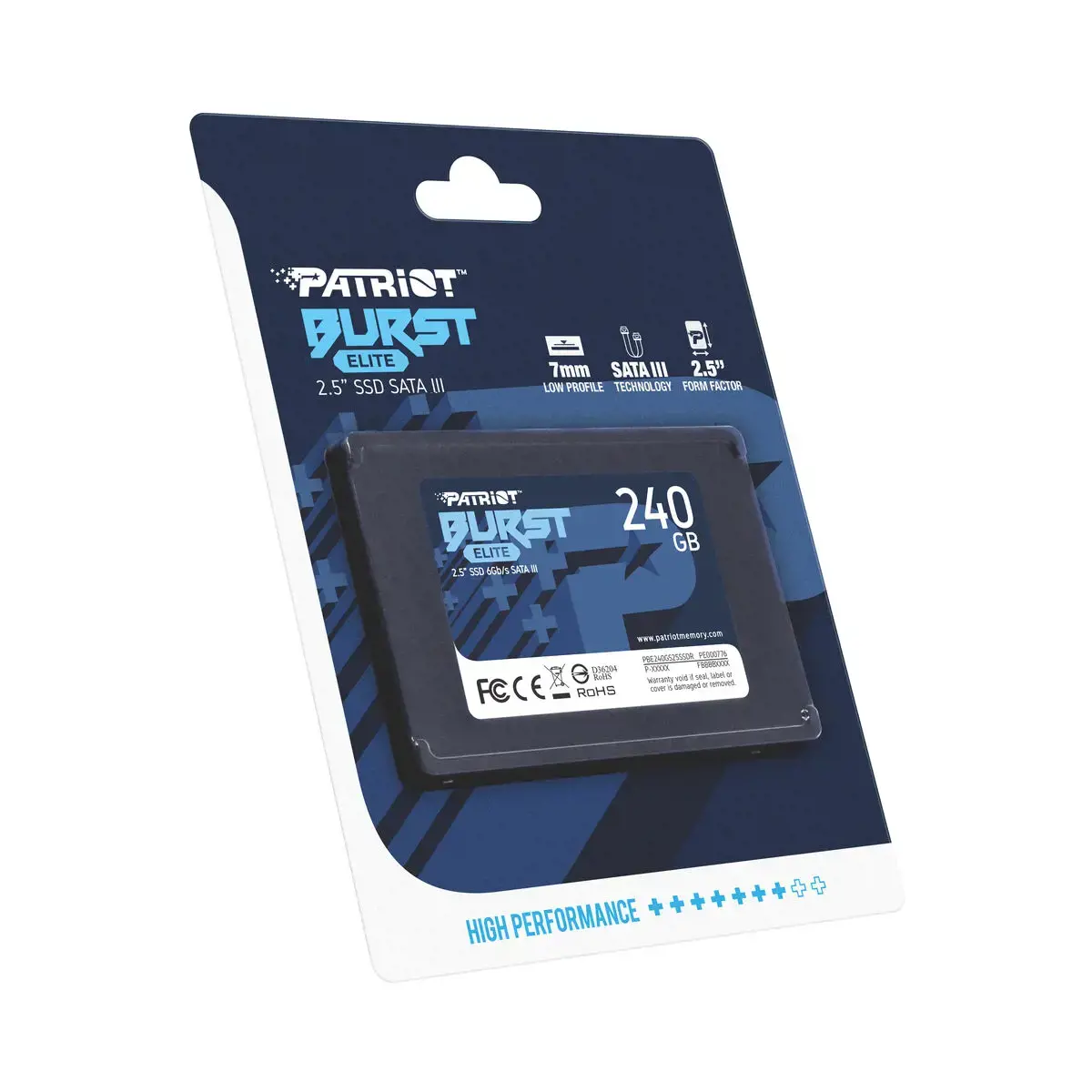 SSD diskas PATRIOT MEMORY Burst Elite 240 GB, 2.5", Serial ATA III