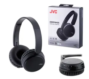 JVC HA-S36W ausinės Belaidės ausinės su ausinėmis, skirtos skambučiams ir muzikai "Bluetooth", juodos spalvos