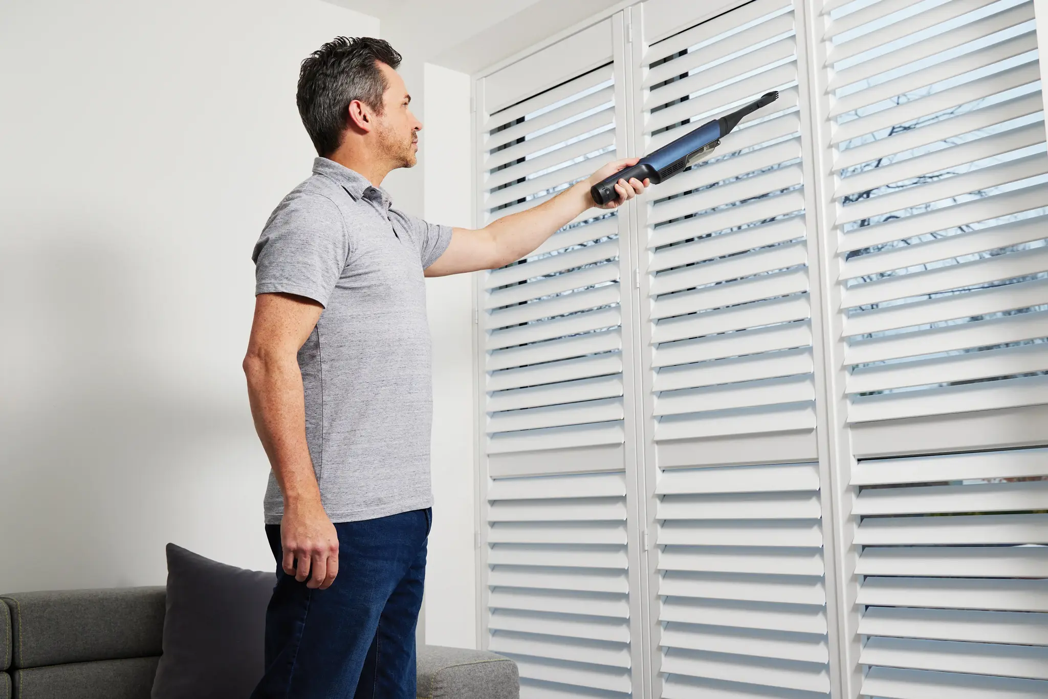 Shark WV270EU, Dry, HEPA, Bagless, Blue, 0.1 L, Battery