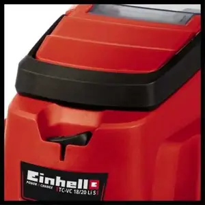 Einhell TC-VC 18/20 Li S-Solo Black, Grey, Red 20 L