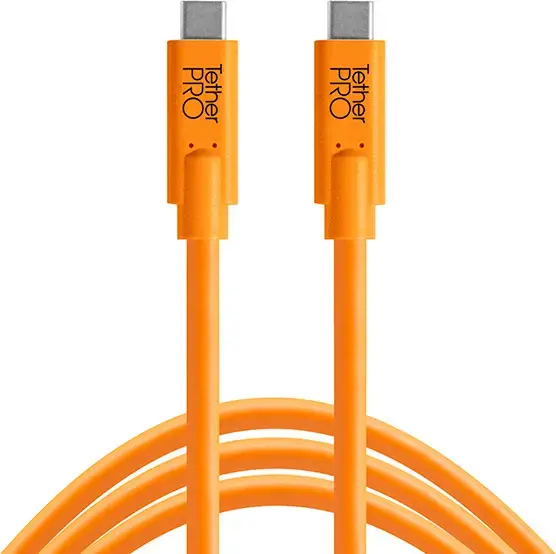 "TetherPro" kabelis USB-C - USB-C 0,9 m, oranžinis