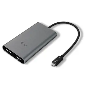 "I-TEC THUNDERBOLT3" dvigubas DP vaizdo adapteris "Thunderbolt3" "MacOS" ir "Windows" palaiko 1x 5K…