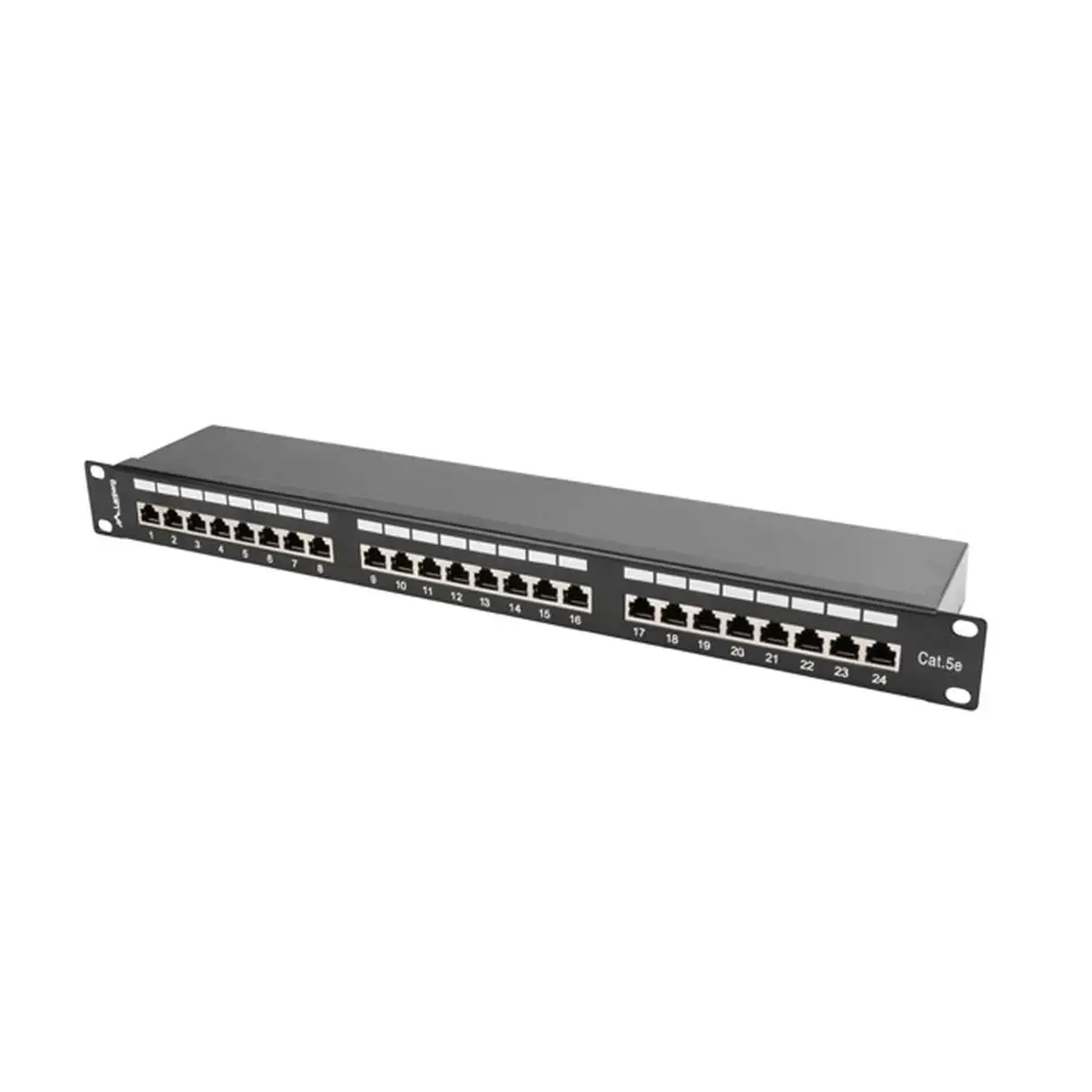 LANBERG PPS5-1024-B Lanberg Patch Panel 24 prievadų 1U, kat. 5e, ekranuota, juoda
