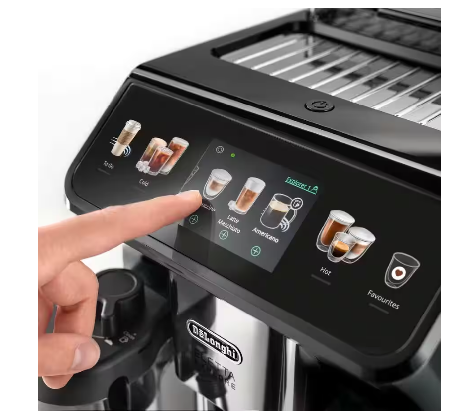 Kavos aparatas DeLonghi ECAM450.55.G, 1,8 litrai, 1450 W, Pilka, Automatic