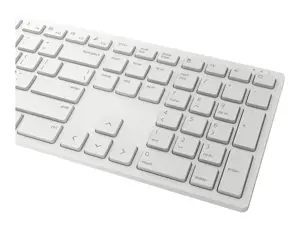 DELL KM5221W-WH, pilno dydžio (100%), RF belaidis, QZERTY, baltas, pelė pridedama