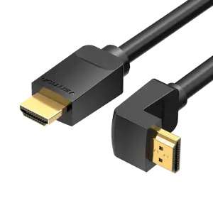 "Vention" HDMI dešiniojo kampo 270 laipsnių 2M juodas kabelis, 2 m, A tipo HDMI (standartinis), A t…