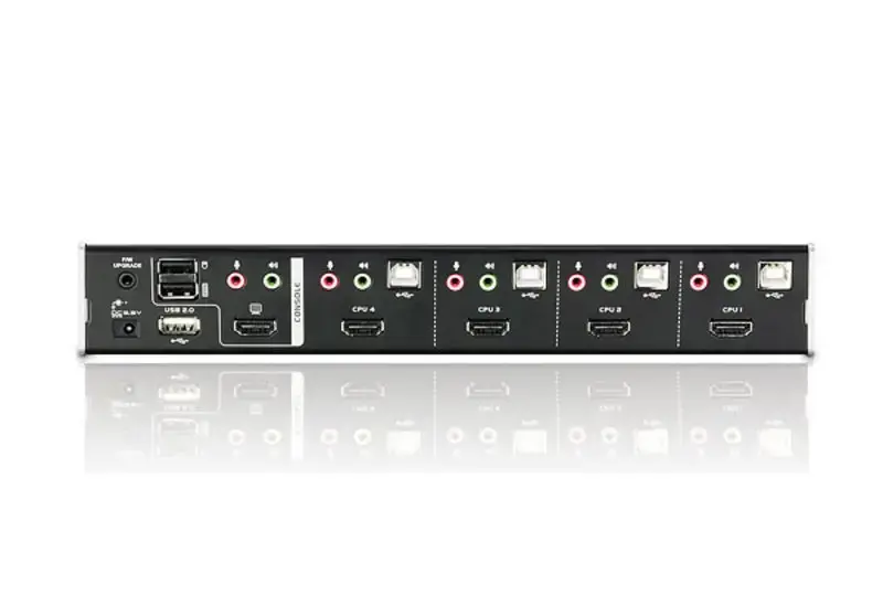 ATEN CS1794-AT-G ATEN CS1794 4-Port HDMI USB 2.0 KVMP Switch, 4x HDMI Cables, 2-port Hub,HD Audio