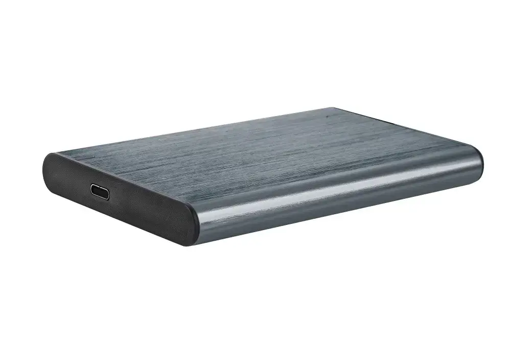 GEMBIRD EE2-U3S-6-GR HDD/SSD disko korpusas 2,5 colio su C tipo USB prievadu USB 3.1 šlifuotas aliuminis, pilkas