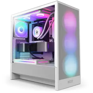 Case NZXT H5 FLOW RGB 2024 MidiTower Case product features Transparent panel Not included ATX EATX …