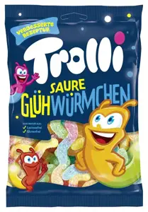 TROLLI guminukai rūgštūs kirminai, 100g