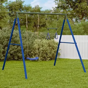 Lauko sūpynių komplektas su sūpynėmis ir trapecija