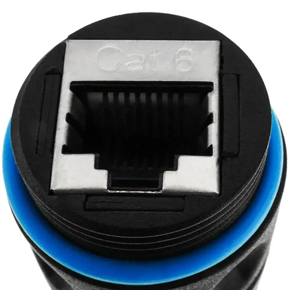 Techly IWP-MD C6-IP68T, RJ-45, RJ-45, juodas